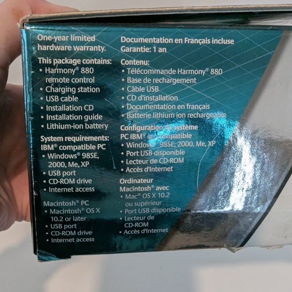 Logitech Harmony 880 Advanced Universal Remote New in Box - Picture 14 of 14